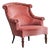Late 19th Century Lounge Chair in Pink Velvet For Sale