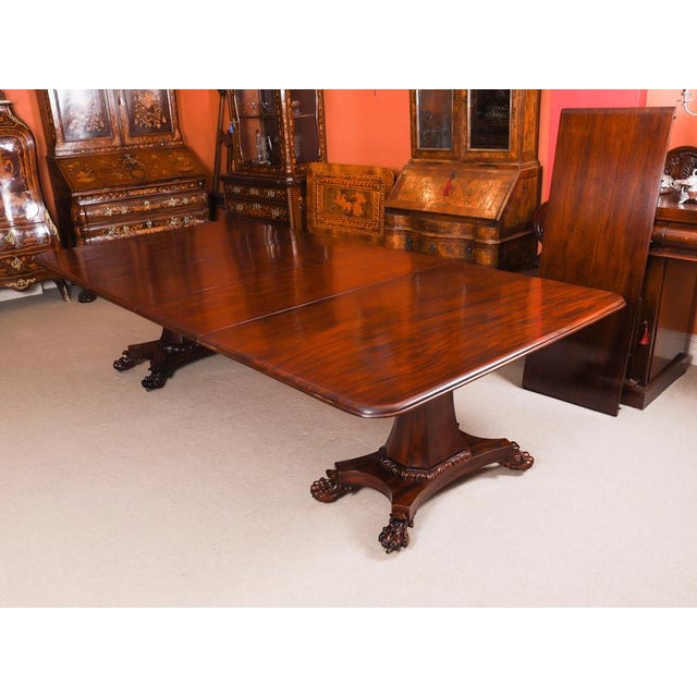 Antique 20th Century George IV Regency Dining Table & Chairs, Set of 13 For Sale - Image 10 of 12