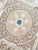 Tan Suzani Embroidered Wall Hanging - Neutral Tan Asian Embroidery For Sale - Image 8 of 9