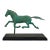 Patinated Bronze Trotting Horse Statue For Sale