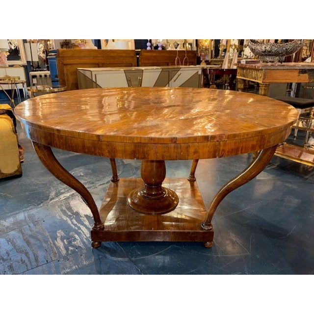 Wood 19th Century Italian Center Table For Sale - Image 7 of 7