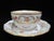 Dresden Porcelain Dresden Schumann Bavaria Chateau Flower Cup & Reticulated Saucer Set of 5 For Sale - Image 4 of 13