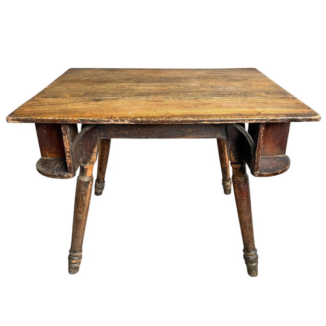 Cabin 19th Century American Tavern Poker Table For Sale - Image 3 of 13