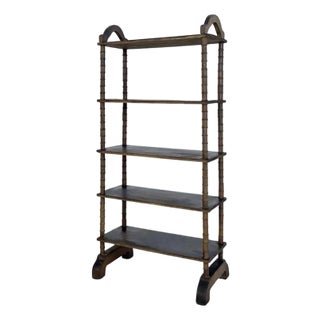 Mid 19th Century Folk Art Primitive Spool Shelf For Sale