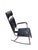 A Rare French Midcentury Modern hand stitched leather Rocking chair by Jacques Adnet, circa 1955. Adnet had a rare talent...