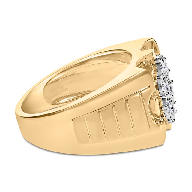 Feminine and elegant, this beautiful gold floral ring is the perfect gift for you or for the special lady in your life....