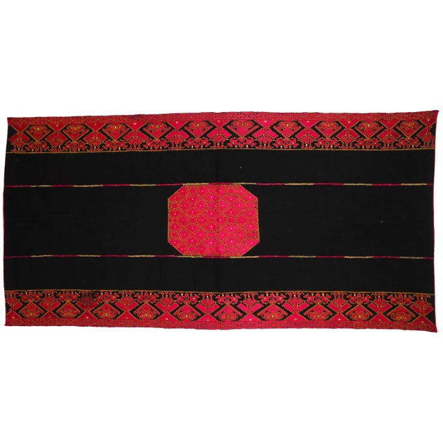 Beautiful 19th century swat Valley Pulkari shawl, in great condition, the size is 226 cms by 114 cms, its a very fine...