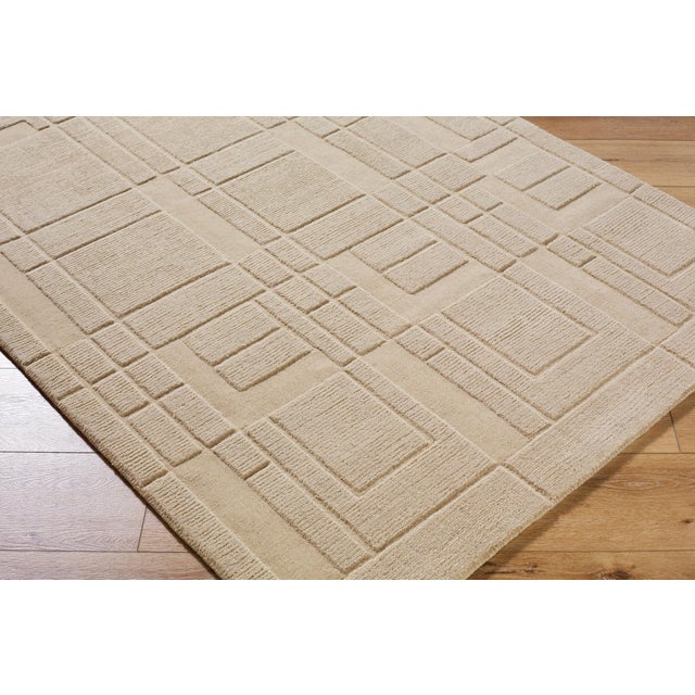 Surya Frank Lloyd Wright Foundation x SURYA Luxuries Handmade Rug Sandstone 8x10 For Sale - Image 4 of 5