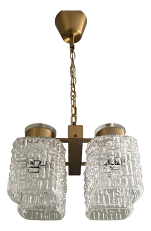 Mid-Century Pendant Lamp by Carl Fagerlund for Orrefors, Sweden, 1960s