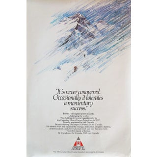 1982 Canadian Mount Everest Expedition, Air Canada Poster For Sale