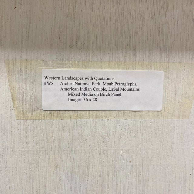 Wood 'Southwestern Mesa' by Millicent Tomkins, Woman Artist, Berkeley, San Francisco Museum of Art For Sale - Image 7 of 8