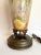 English Antique Original Signed Hand-Painted Floral Table Lamp For Sale - Image 3 of 13