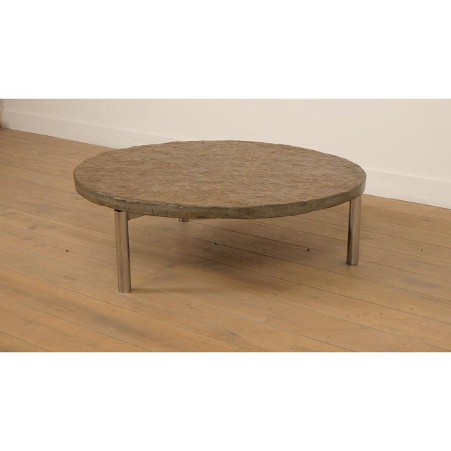 Mid-Century Modern Brutalist Coffee Table in Natural Stone, 1970s For Sale - Image 3 of 13