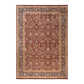 Mogul, One-of-a-Kind Hand-Knotted Area Rug in Red, 10' 1" x 14' 7" For Sale