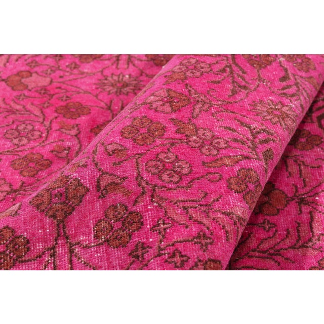 Vintage Turkish Pink Sivas Rug, 04'07 X 07'00 For Sale In Dallas - Image 6 of 10