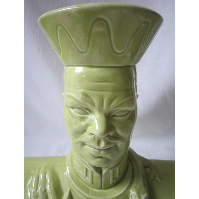 Asian 50's Asian Bust Vase Planter For Sale - Image 3 of 8