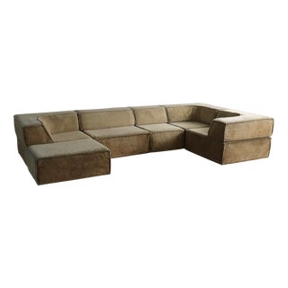 Trio Modular Sofa in Beige Teddy by Team Form AG for Cor, 1970s, Set of 6 For Sale
