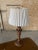 Wood Charming Carved Wood Turned Lamp For Sale - Image 7 of 10