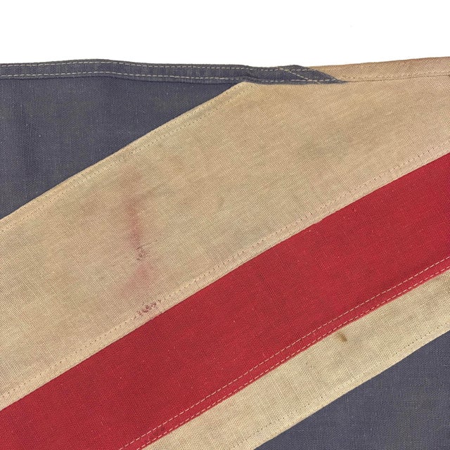 Textile Vintage Faded Cotton Union Jack Flag For Sale - Image 7 of 7