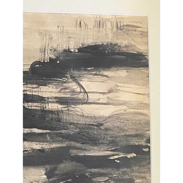 Paint Vintage Abstract Watercolor Painting For Sale - Image 7 of 9