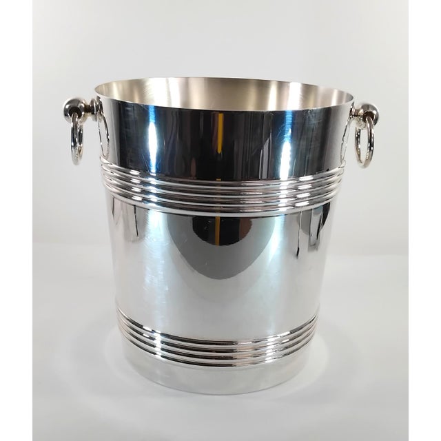 Metal 1950s Three Christofle-Gallia "Biarritz" Model Champagne Cooler For Sale - Image 7 of 13