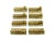 1970s Set of Eight Knife Rests |Lucite, Cane and Brass | in the Style of Dior For Sale - Image 4 of 8