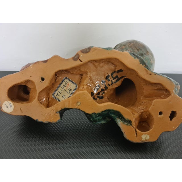 Savino Tripodi, Figurative Sculptures, 1980s, Glazed Terracotta, Set of 2 For Sale - Image 3 of 18