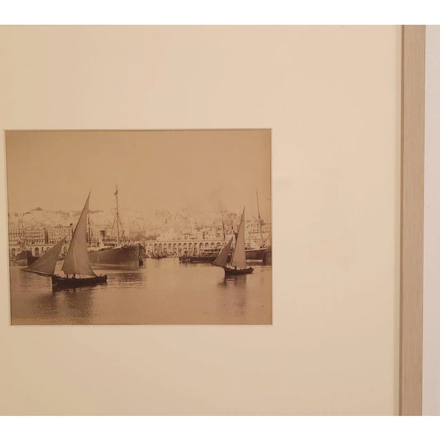 Nautical Photograph of Ships in Middle East, Circa 1880 For Sale - Image 3 of 6