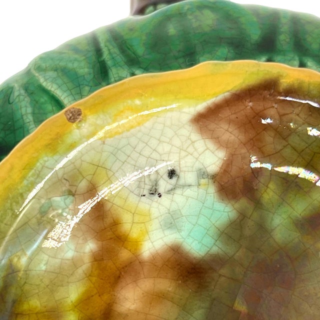 George Jones Majolica Wheat Pitcher With Green Acanthus Leaves, Ca. 1875 For Sale - Image 12 of 13