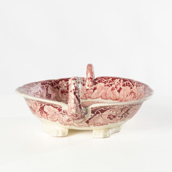Mid 20th Century Mid 20th Century Mason's Ironstone Red Vista Dragon Head Bowl For Sale - Image 5 of 7