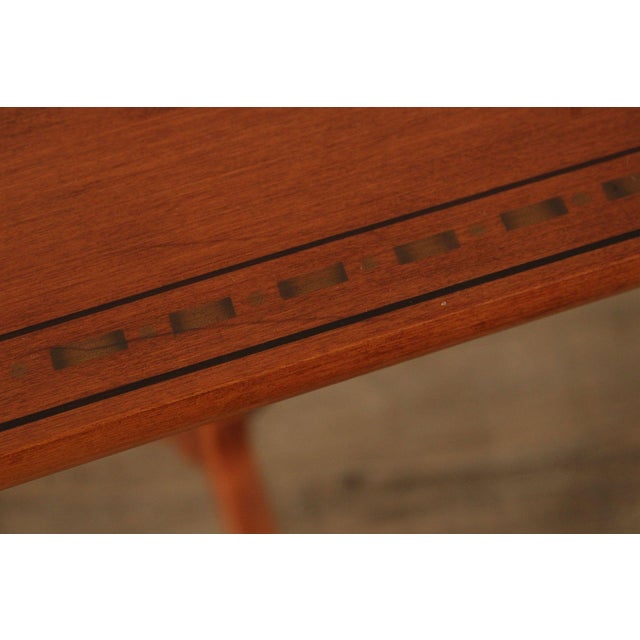 L. Hitchcock Stenciled Maple Small SideTable For Sale - Image 14 of 18