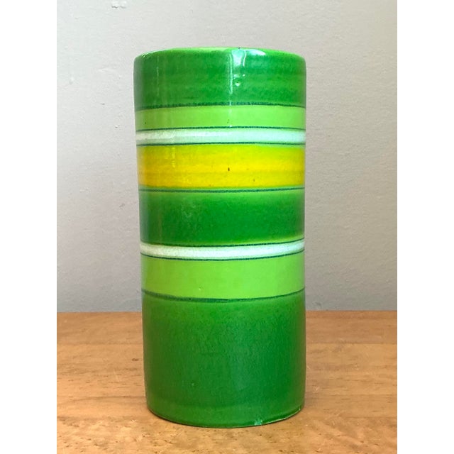 Vintage Italian MCM Rosenthal Netter Ceramic Vase For Sale In West Palm - Image 6 of 12