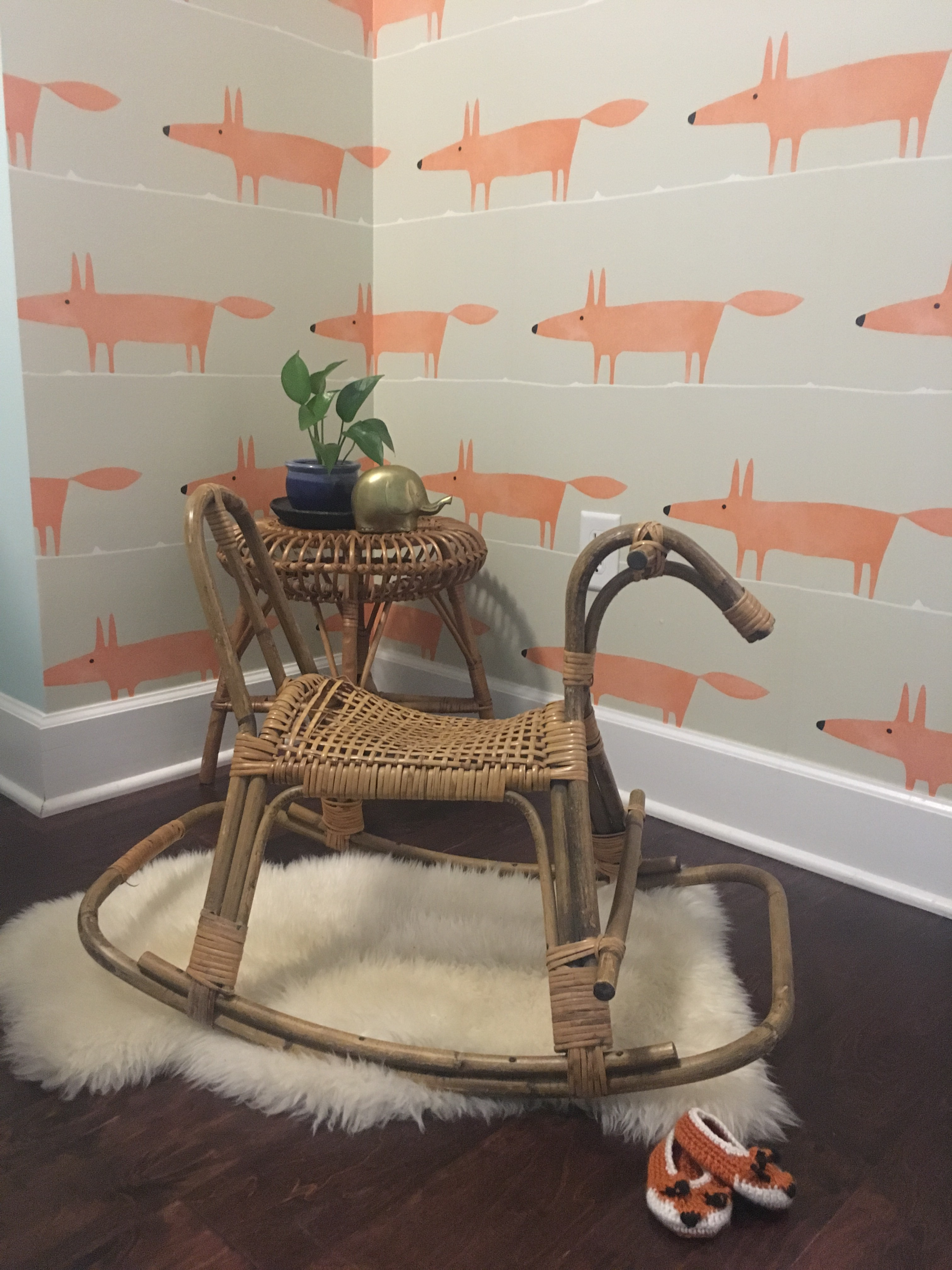 mid century rocking horse