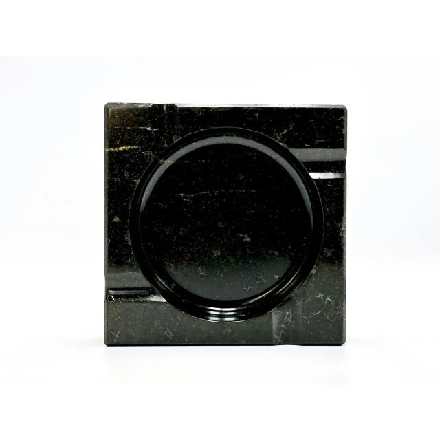 Black Large Art Deco German Marble Ashtray, 1930s For Sale - Image 8 of 9
