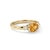 Contemporary Natural Citrine Cz Ring • Dainty Stacking Gemstone Ring • November Birthstone Jewelry Us 7 For Sale - Image 3 of 3
