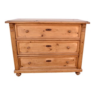 Pine Chest of Three Drawers, Circa 1920 For Sale