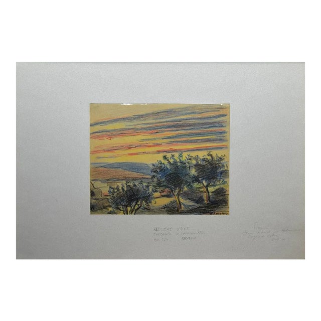 Helen Vogt, Morocco, Pastel Drawing, 1944 For Sale