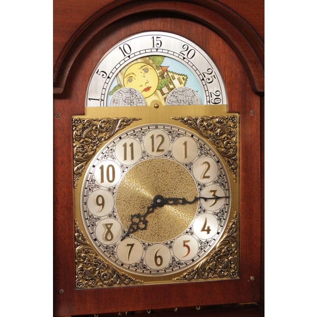 Colonial of Zeeland Mahogany Grandfather Case Clock Chairish
