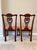 Peach Vintage Chippendale Carved Mahogany and Damask Dining Chairs - Set of 4 For Sale - Image 8 of 18