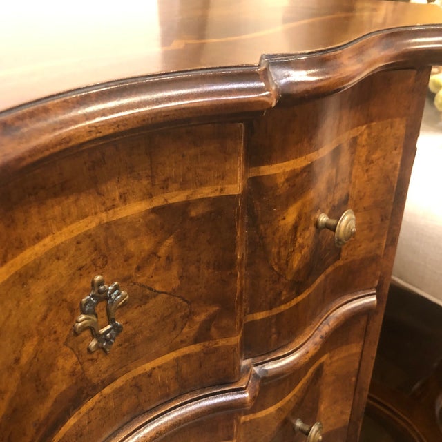 Chestnut 1960s Traditional Wooden 3 Drawer Nightstand For Sale - Image 8 of 13