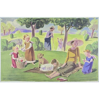 Jan Knap, In the Countryside, Lithograph, 1999 For Sale