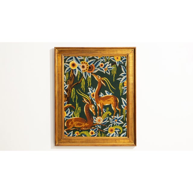 1960s France Yellow Tapestry Wall Hanging For Sale - Image 9 of 15