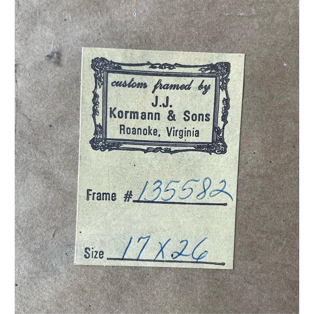 Early 20th Century Gilded Framed Lithograph Print of the Famous American Folk Art Painting "Rosa Heywood" For Sale - Image 9 of 15