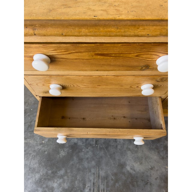 Antique 19th Century English Pine Victorian Dresser For Sale - Image 12 of 12
