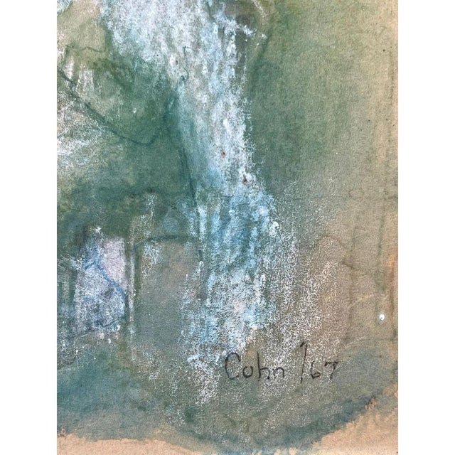 Wood 1970s Framed Abstract "Musician Series" by Lorraine Cohn, Signed Artwork For Sale - Image 7 of 12