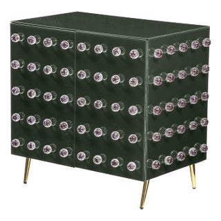 Green Bathroom Cabinets in Glass For Sale