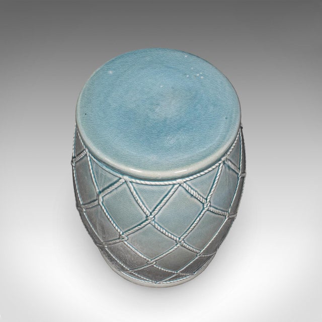 Vintage Planter Base, Chinese, Ceramic, Jardiniere Stand, Garden Seat, Maritime For Sale - Image 6 of 10
