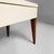 Art Deco Italian Bench in Wood and White Leather, 1940s For Sale - Image 18 of 18