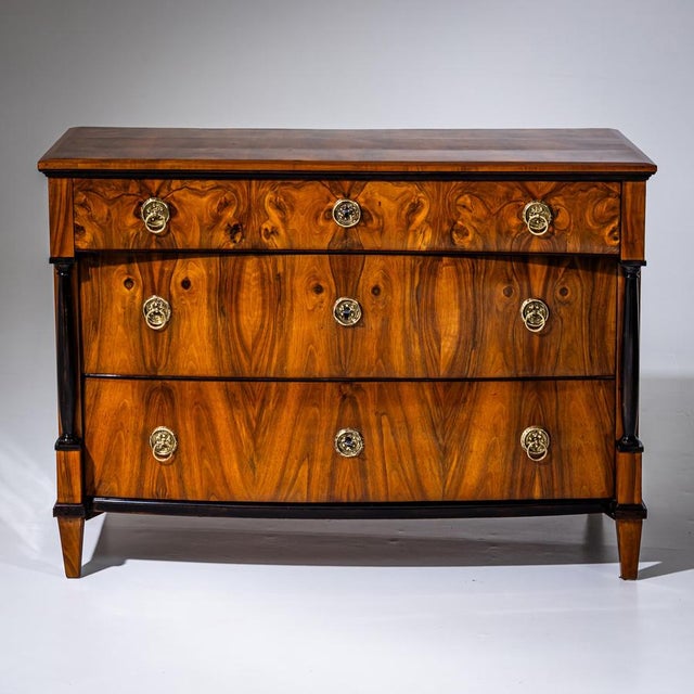 Biedermeier Walnut Chest of Drawers, 1830 For Sale - Image 9 of 9