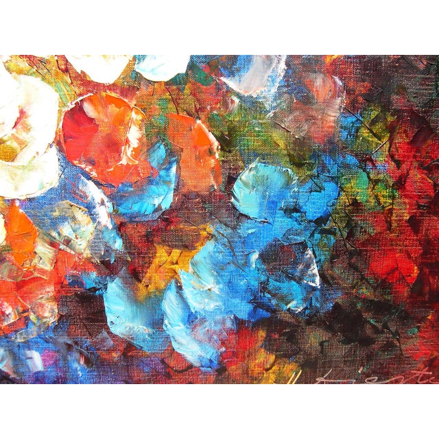 Hermann Dieste, Flowers, 1960s, Oil Painting on Canvas For Sale - Image 6 of 10